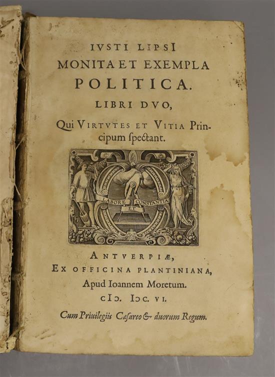 Three 17th/18th century volumes in Latin (two ex-Libris Ratcliffe College),